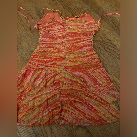 Wild Fable Vibrant Colored Ruffled Sun Dress - Picture 3 of 3